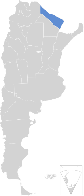 Провінція Формоса на мапі Аргентини