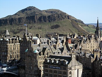 English: Arthur's Seat in Edinburgh in Scotlan...