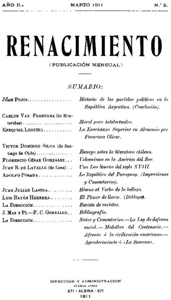 File:BaANH50083 Renacimiento (Año II Marzo 1911 N.8).pdf