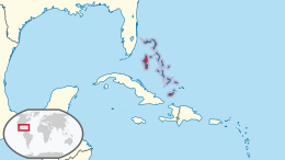 Map of the Bahamas