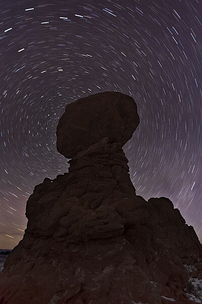 File:Balanced Rock with Star Trails (8389392967).jpg