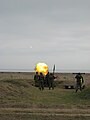 Soldiers from the 635th AA defense battalion training with 30 mm M1980 anti-aircraft guns at Capu Midia firing range. .