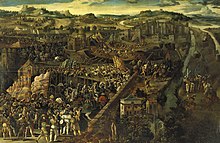 oil painting of the Battle of Pavia in 1525
