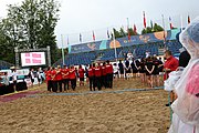 Deutsch: Beachhandball Europameisterschaften 2019 (Beach handball Euro); Tag 6: 7. Juli 2019 – Siegerehrungen English: Beach handball Euro; Day 6: 7 July 2019 – Medal ceremony