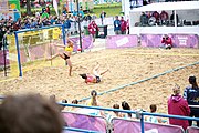 Deutsch: Beachhandball bei den Olympischen Jugendspielen 2018; Tag 6, 12. Oktober 2018; Mädchen, Hauptrundenspiel – Chinese Taipei (Taiwan)-Argentinien 1:2 English: Beach handball at the 2018 Summer Youth Olympics at 12 October 2018 – Girls Main Round – Chinese Taipei (Taiwan)-Argentina 1:2