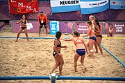 Deutsch: Beachhandball bei den Olympischen Jugendspielen 2018; Tag 5, 10. November 2018; Mädchen, Hauptrunde - Chinese Taipei (Taiwan)-Niederlande 1:2 English: Beach handball at the 2018 Summer Youth Olympics at 11 October 2018 – Girls Main Round – Chinese Taipei (Taiwan)-Netherlands 1:2