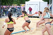 Deutsch: Beachhandball bei den Olympischen Jugendspielen 2018; Tag 5, 10. November 2018; Mädchen, Hauptrunde - Chinese Taipei (Taiwan)-Paraguay 2:0 English: Beach handball at the 2018 Summer Youth Olympics at 11 October 2018 – Girls Main Round – Chinese Taipei (Taiwan)-Paraguay 2:0