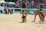 Deutsch: Beachvolleyball bei den Olympischen Jugendspielen 2018; Tag 11, 17. Oktober 2018; Mädchen, Finale – Italien (Claudia Scampoli & Nicol Bertozzi)- Russland (Maria Woronina & Maria Botscharow) 0:2 (19–21/19–21) English: Beach volleyball at the 2018 Summer Youth Olympics at 17 October 2018 – Girls Final – Italy (Claudia Scampoli & Nicol Bertozzi) - Russia (Maria Voronina & Maria Bocharova) 0:2 (19–21/19–21)