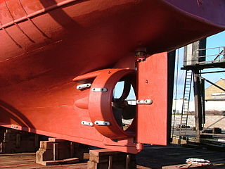 Ducted propeller Marine propeller with a non-rotating nozzle
