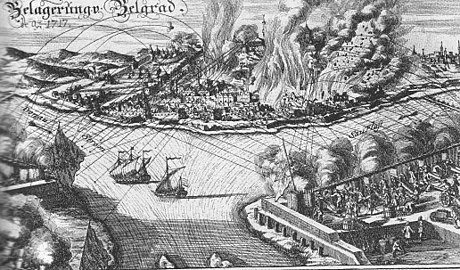 The Siege of Belgrade engraving