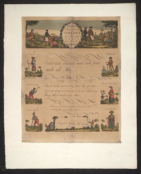 File:Bodleian Libraries, Penn's treaty with the Indians with a description of the manners of the Americans.jpg