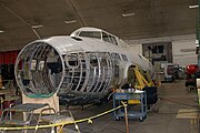 Boeing B-17D-BO Flying Fortress 40-3097 The Swoose LNose Restoration NMUSAF 25Sep09 (14598429154).jpg