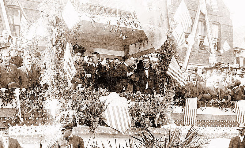 File:Booker Washington and Theodore Roosevelt at Tuskegie Institute.jpg