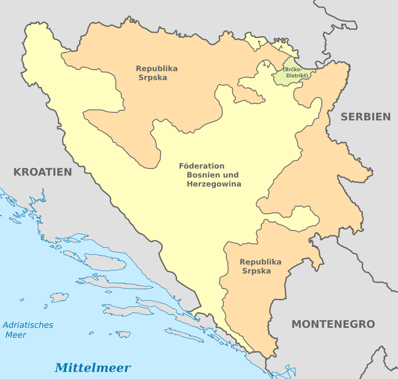 File:Bosnia and Herzegovina, administrative divisions - de