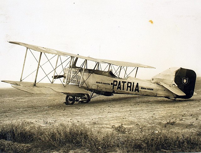 The Bréguet 16 Pátria, used by Army aviators Sarmento de Beires, Brito Pais and Manuel Gouveia in the first air connection between Portugal and Macau
