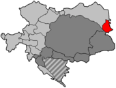 Дистрикт Буковина на мапі Австро-Угорщини