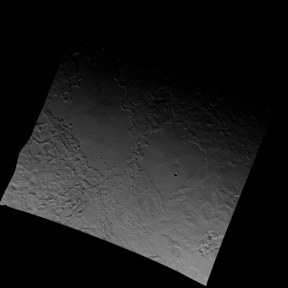 The four walled plains of Triton, grouped into two pairs Upper image: Ruach Planitia and Tuonela Planitia, northern pair Lower image: Ryugu Planitia and Sipapu Planitia, southern pair