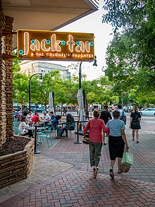 A restaurant in downtown Durham