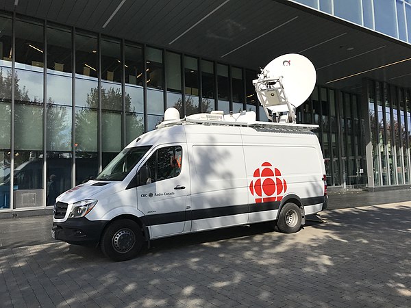 A CBC satellite truck, used for remote television broadcasts