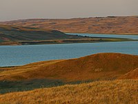 Selatan Sungai Saskatchewan di Cabri Regional Park