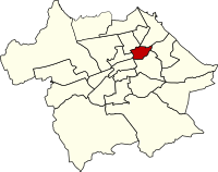 Location of Calton ward