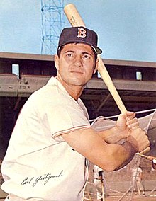 Carl Yastrzemski was the first Red Sox player to be made the All-Star Game's MVP. Carl Yastrzemski 1966.jpg