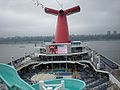 View of Carnival Triumph's panorama deck