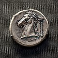 Carthago - 330-300 BC - silver tetradrachm - head of horse and date palm - head of Tanit - London BM 1987-0649-301