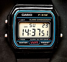 Reloj Casio F91 W