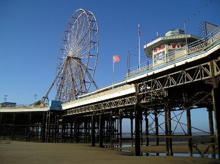 Blackpool's Central Pier in winter