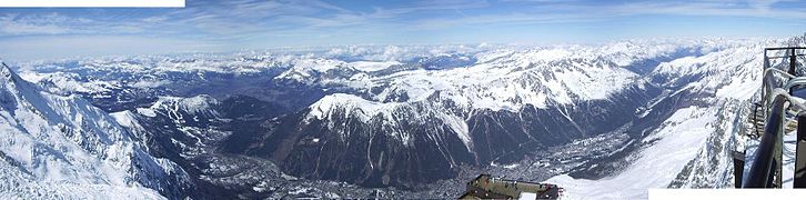 Panorama fra Chamonix-dalen