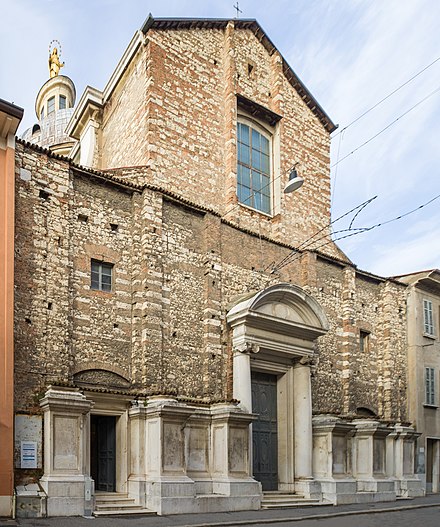 La façade de l'église Santa Maria della Pace (Brescia)