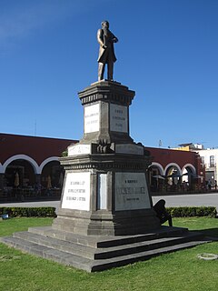 Statue of Benito Juárez, Cholula Statue in Cholula, Puebla, Mexico