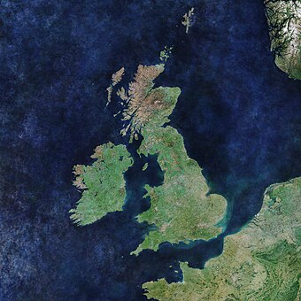 File:Cloud-free Europe ESA17486464 (British Isles).jpeg (Source: Wikimedia)