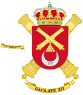 Coat of arms of the 12th Self Propelled Field Artillery Battalion (GACA ATP XII)