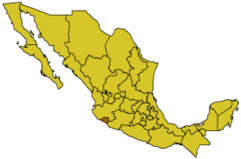 Letak Colima di Mexico