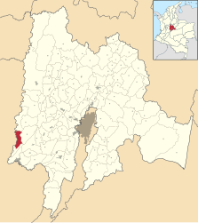 Guataquí – Mappa