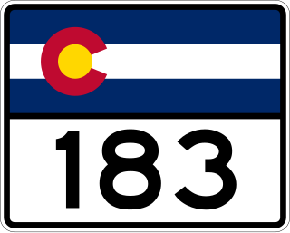 <span class="mw-page-title-main">Colorado State Highway 183</span> State highway in Colorado, United States