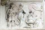 Controfacciata di villa medici, rilievi romani 05, da arcus novus 2.jpg