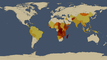 This image shows all countries classified as &...