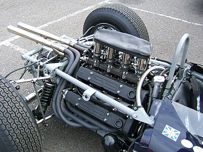 Coventry Climax motor uit de Cooper T66.