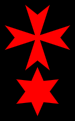 Cross with red star.svg