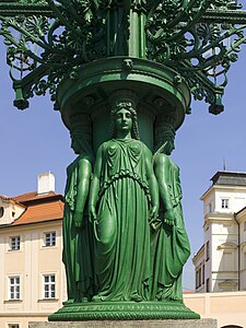 Gas lamp, Prague Castle