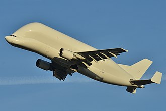 Airbus Beluga, the predecessor to the BelugaXL DSC 3913-F-GSTD (10386768453).jpg