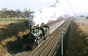 9. KWEine Preußische P 8 auf der Bahnstrecke Eutingen im Gäu–Freudenstadt am 3. November 1973.