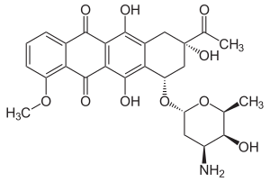 Struktur von Daunorubicin