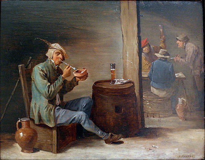 David Teniers le Jeune, Le Fumeur (17e siècle), Grand Curtius, Liège.JPG