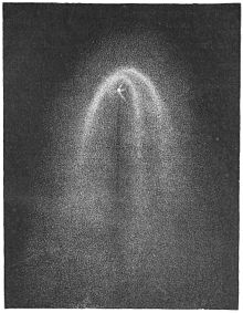 The great comet of 1881, image published in Die Gartenlaube