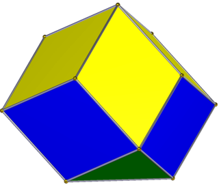 <span class="mw-page-title-main">Diminished rhombic dodecahedron</span>