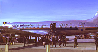 SAS Douglas DC-6 Douglas DC 6 , SAS , SE-BDC , Kodachrome by Chalmers Butterfield.jpg